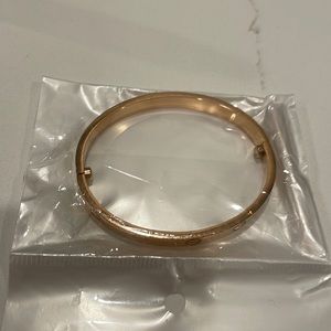 Rose gold love bracelet